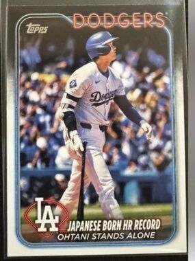 Shohei Ohtani 2024,Topps Los Angelas Dodgers Baseball Card
